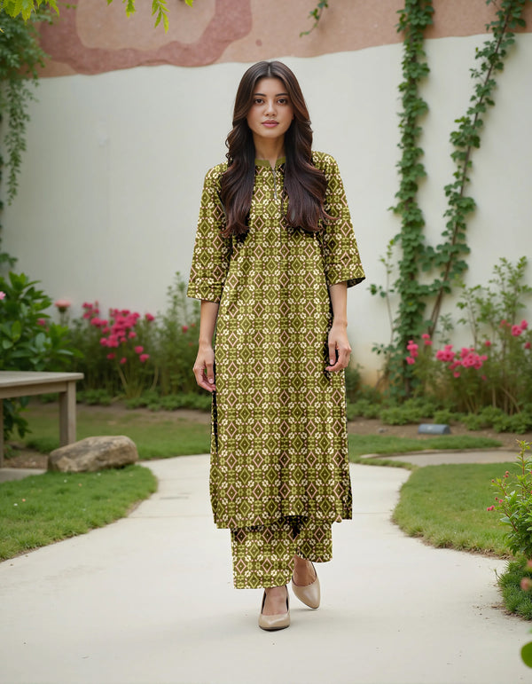 Fiza Noor Summer Printed Lawn 2-Piece Suit – Shirt & Trouser MER56