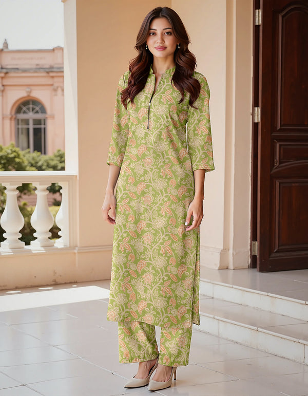 Fiza Noor Summer Printed Lawn 2-Piece Suit – Shirt & Trouser MER82