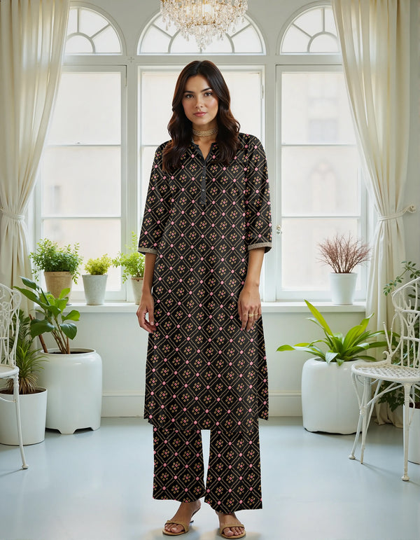 Fiza Noor Summer Printed Lawn 2-Piece Suit – Shirt & Trouser MEl-22