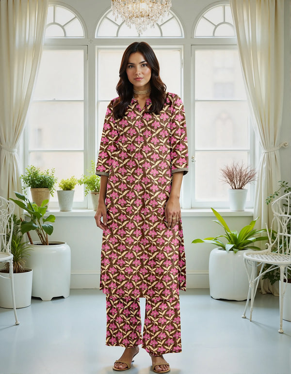 Fiza Noor Summer Printed Lawn 2-Piece Suit – Shirt & Trouser MER73