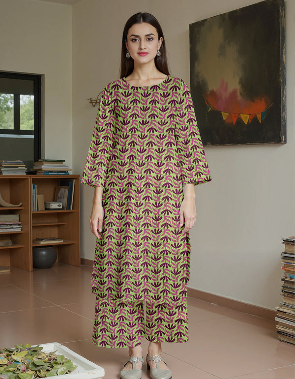 Fiza Noor Summer Printed Lawn 2-Piece Suit – Shirt & Trouser MER63