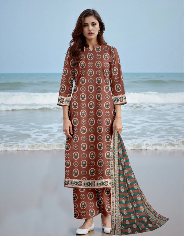 Unstiched Digital Printed Lawn 3pc muntaha vol-A10-2