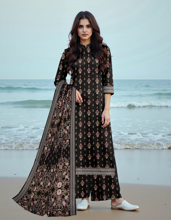 Unstiched Digital Printed Lawn 3pc muntaha vol-A10-3