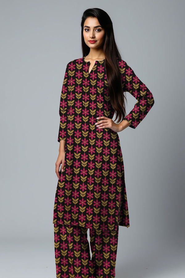 Fiza Noor Summer Printed Lawn 2-Piece Suit – Shirt & Trouser MER30