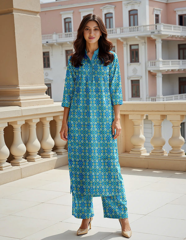 Fiza Noor Summer Printed Lawn 2-Piece Suit – Shirt & Trouser MER88