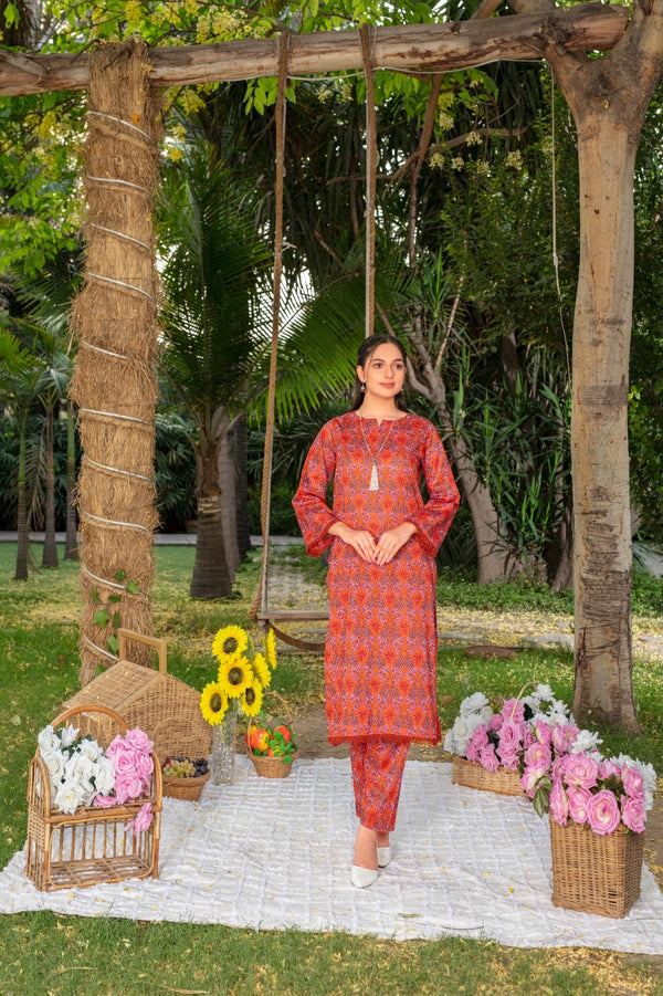 Fiza Noor Summer Printed Lawn 2-Piece Suit – Shirt & Trouser ME-6