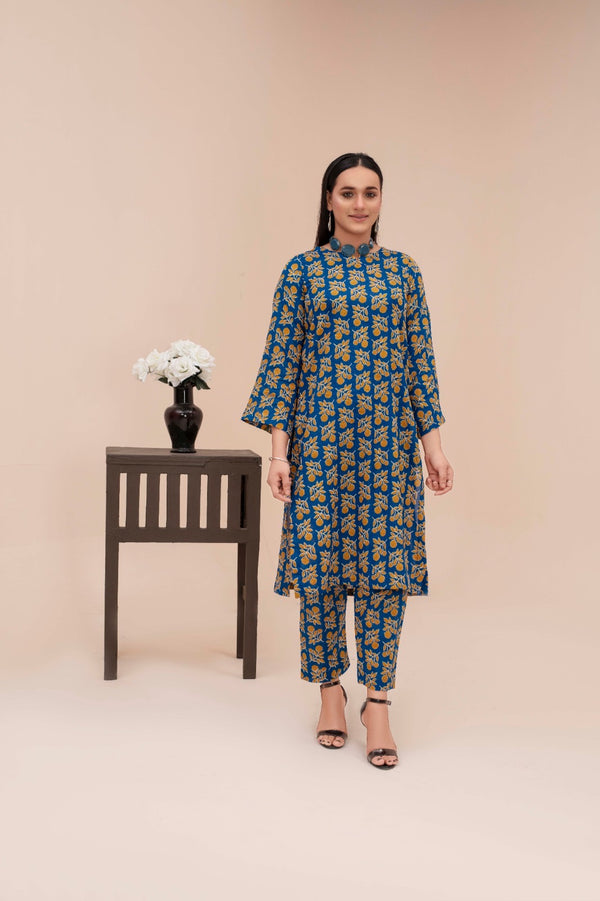 Fiza Noor Summer Printed Lawn 2-Piece Suit – Shirt & Trouser ME-7