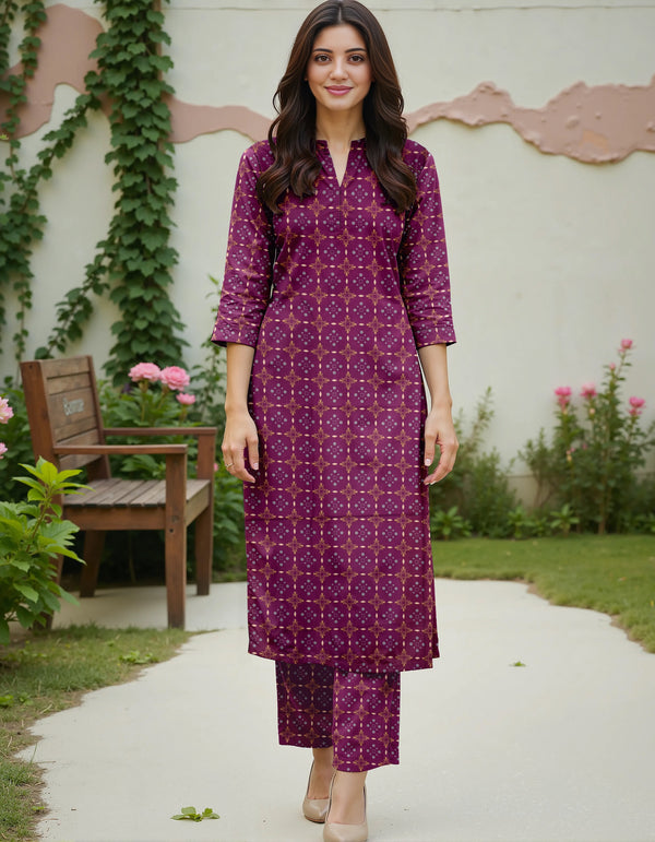 Fiza Noor Summer Printed Lawn 2-Piece Suit – Shirt & Trouser MER34