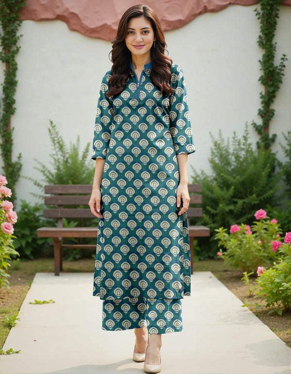 Fiza Noor Summer Printed Lawn 2-Piece Suit – Shirt & Trouser ME-14