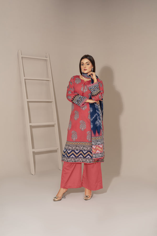 Unstiched Digital Printed Lawn 3pc