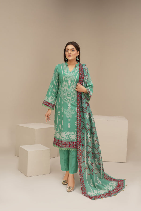 Unstiched Digital Printed Lawn 3pc