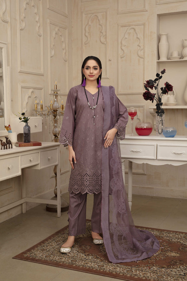 Unstiched Embroidered Lawn 3pc