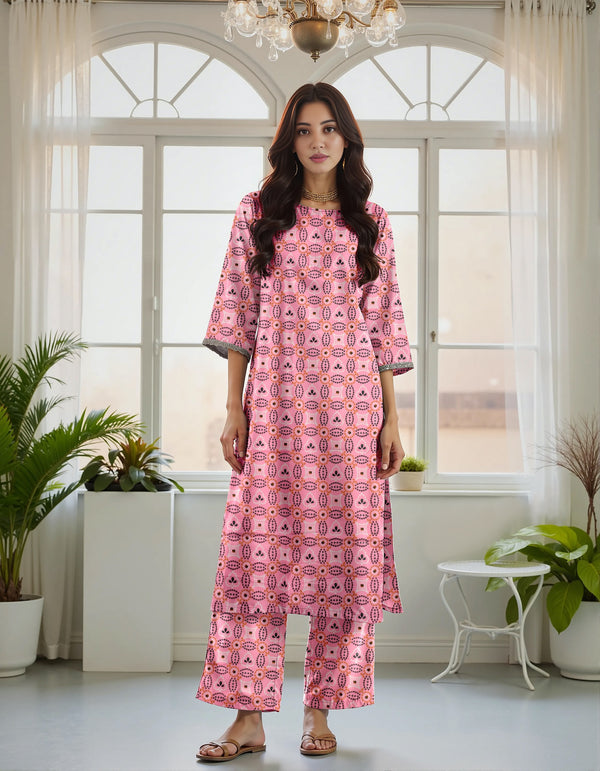 Fiza Noor Summer Printed Lawn 2-Piece Suit – Shirt & Trouser MER50
