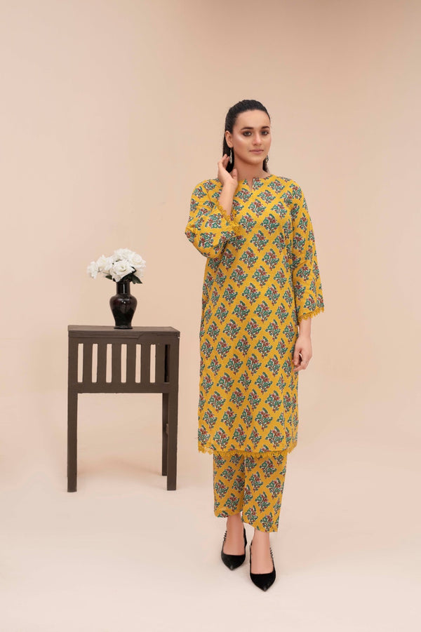 Fiza Noor Summer Printed Lawn 2-Piece Suit – Shirt & Trouser ME-5