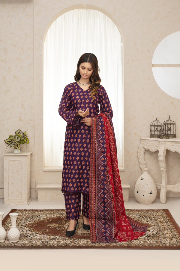 Unstitched Notica Khaddar Printed 3 Piece