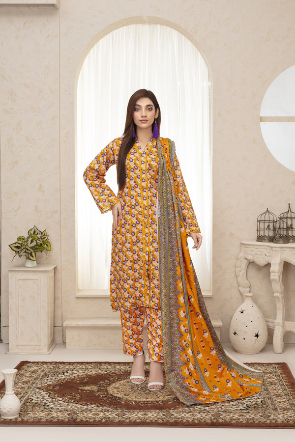 Unstitched Notica Khaddar Printed 3 Piece