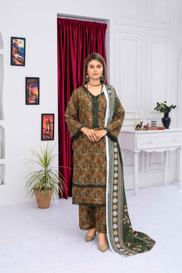 Unstitched Notica Khaddar Printed 3 Piece