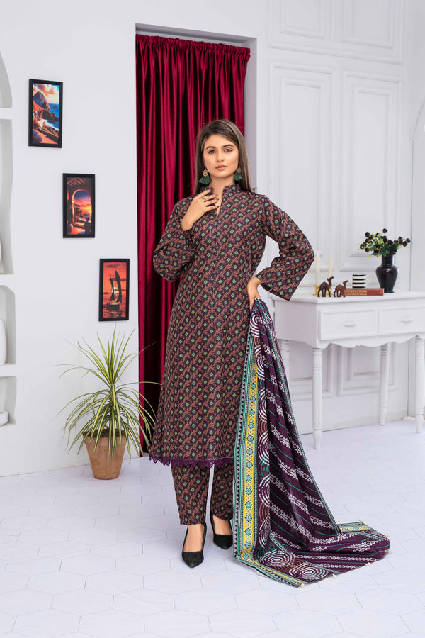 Unstitched Notica Khaddar Printed 3 Piece