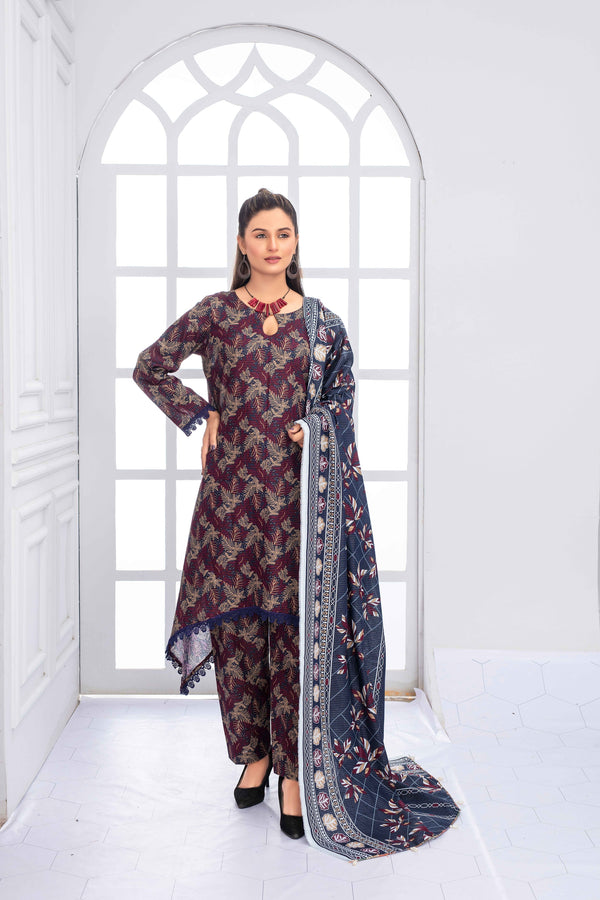 Unstitched Notica Khaddar Printed 3 Piece