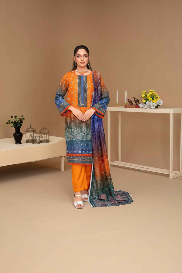 Unstitched Notica Digital Embroidered Khaddar 3pc