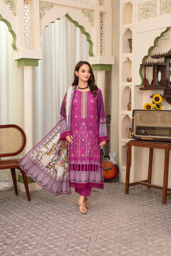 Unstitched Notica Digital Embroidered Khaddar 3pc