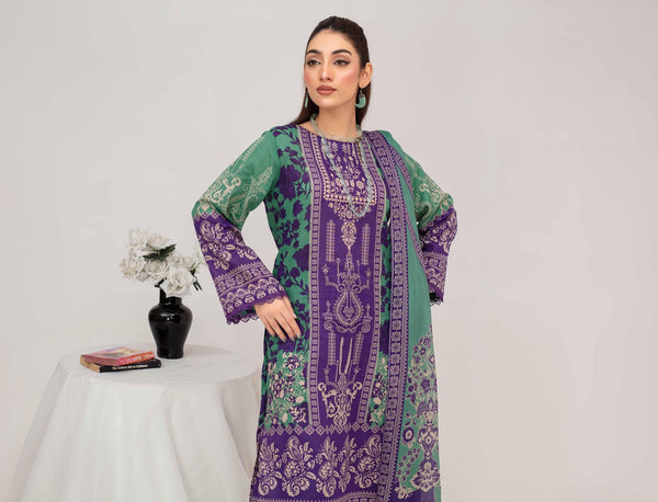 Unstiched Digital Printed Lawn 3pc Manar vol-C4-d-4
