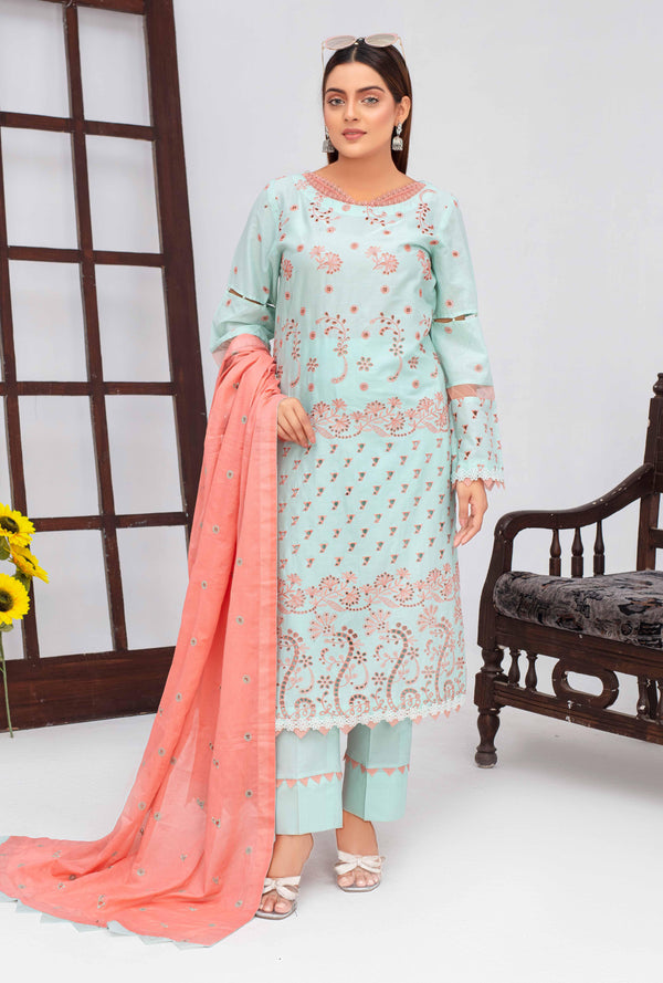Mahira  | Dyed Embroidered Lawn Collection 3pc