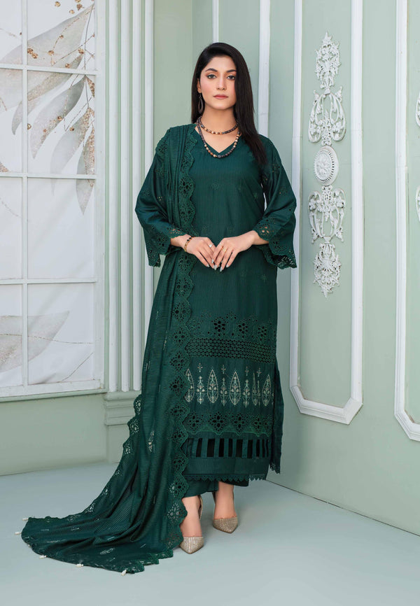 Binish Vol-A-05 – Elegant Doria Dyed Embroidered Suit –d6