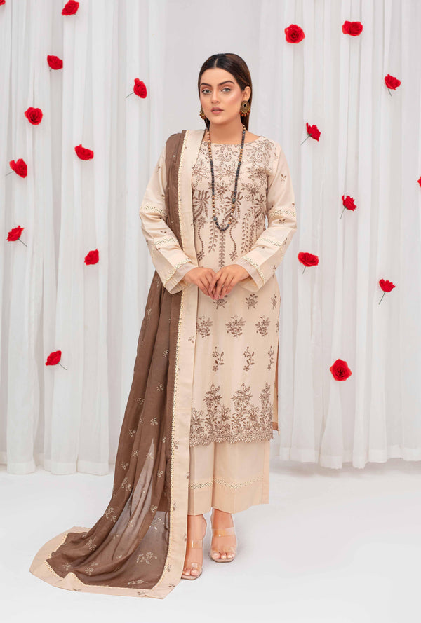 Ayzel   | Dyed Embroidered Lawn Collection 3pc