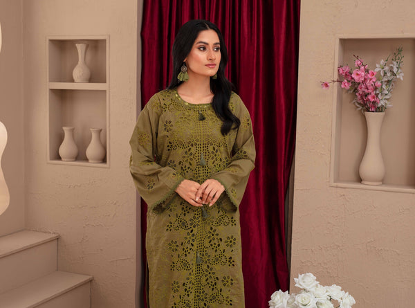 | Dyed Embroidered Lawn Collection 3 piece t 06