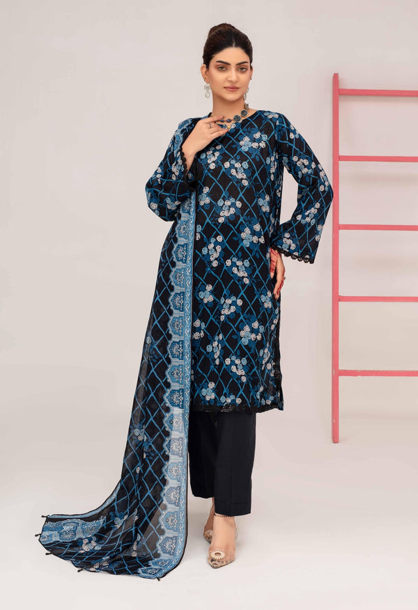 Unstiched Digital Printed Lawn 3pc Manar vol-C5-d-7