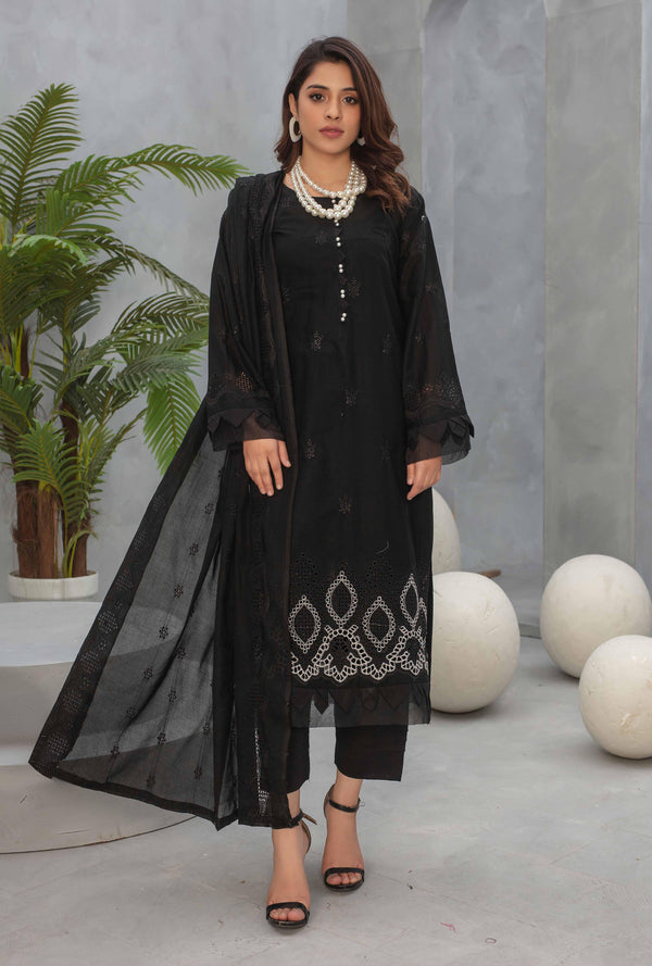 | Dyed Embroidered Lawn Collection 3pc