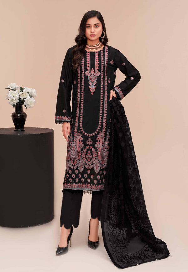 Unstitched Premium Embroidered Lawn Suit – 3 Piece Chashni –vol –5 –D04