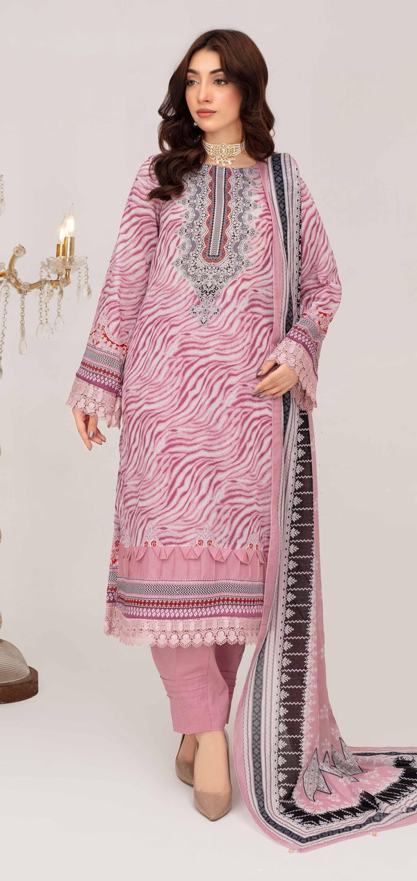 Unstiched Digital Printed Lawn 3pc Manar vol-C4-d-7