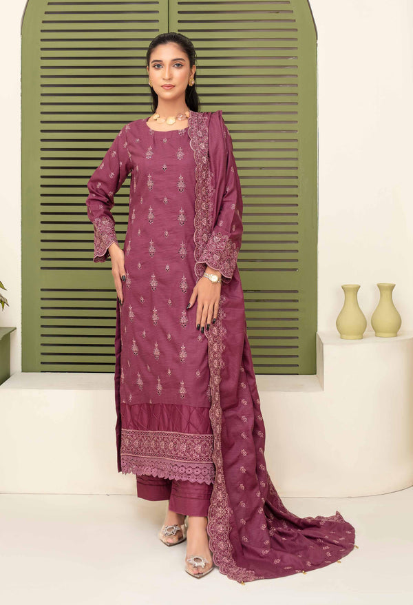 Binish Vol-A-01 – Elegant Doria Dyed Embroidered Suit –d10