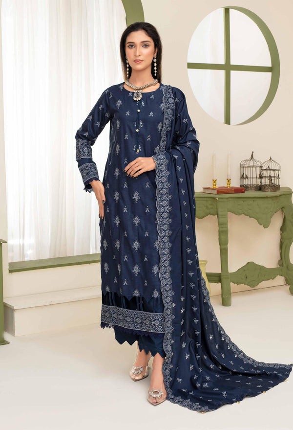 Binish Vol-A-01 – Elegant Doria Dyed Embroidered Suit –d4