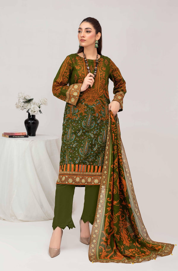 Unstiched Digital Printed Lawn 3pc Manar vol-C4-d-8