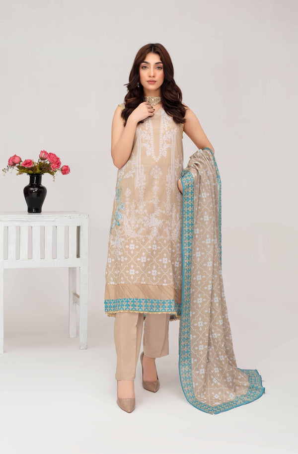Unstiched Digital Printed Lawn 3pc Manar vol-C4-d-11