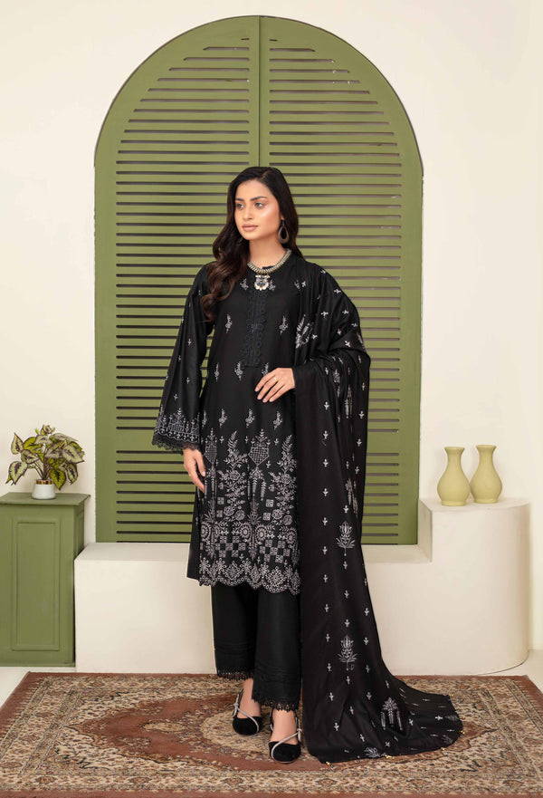 Binish Vol-A-03 – Elegant Doria Dyed Embroidered Suit –d2