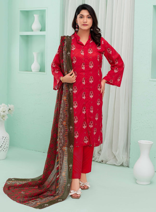 Unstiched Digital Printed Lawn 3pc Manar vol-C1-d-12