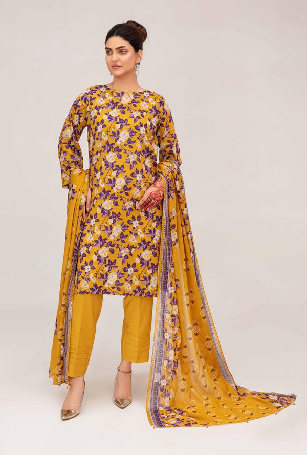 Unstiched Digital Printed Lawn 3pc Manar vol-C5-d-2
