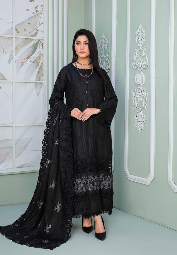 Binish Vol-A-05 – Elegant Doria Dyed Embroidered Suit –d2