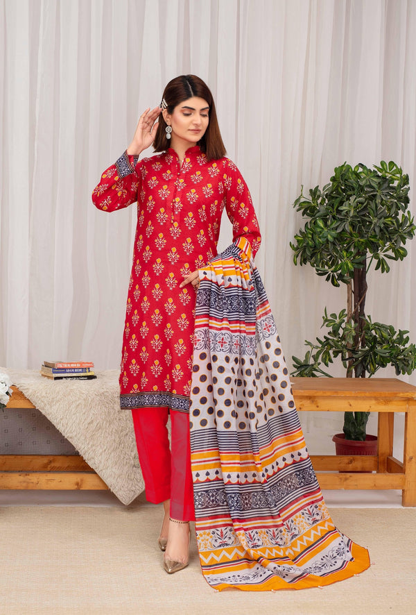 Unstiched Digital Printed Lawn 3pc Manar vol-C5-d-3