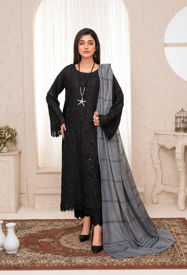 Nikhar By Fiza Noor Vol-A-04 Luxury Notica Wool Schiffli Embroidered 3-Piece Suit –d–2