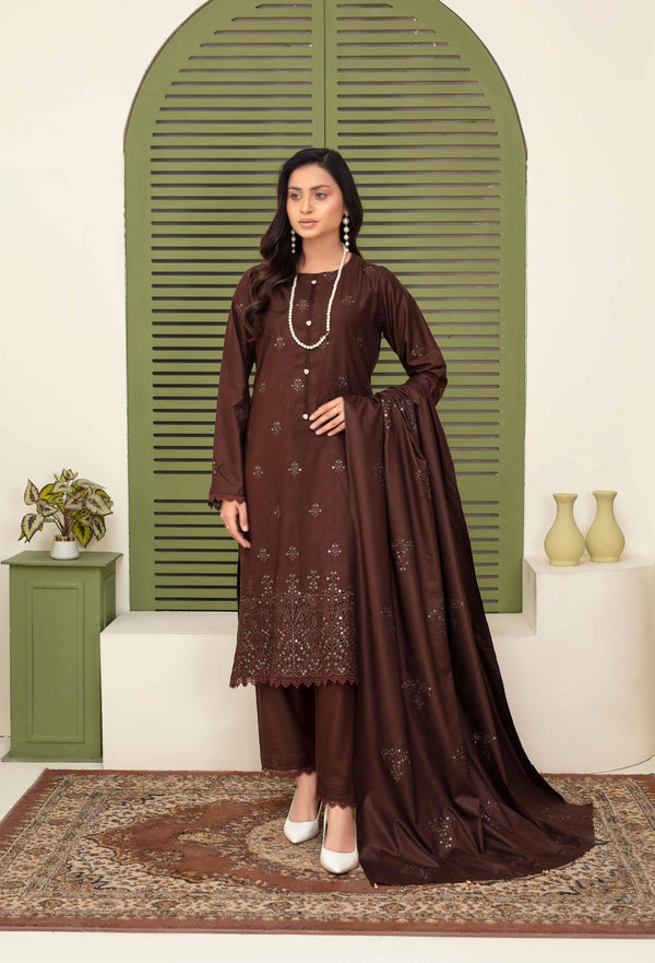Binish Vol-A-03 – Elegant Doria Dyed Embroidered Suit –d6