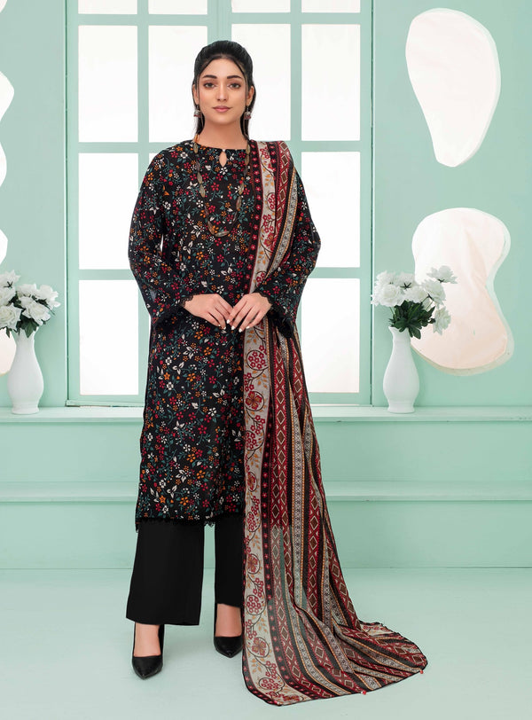Unstiched Digital Printed Lawn 3pc Manar vol-C1-d-1