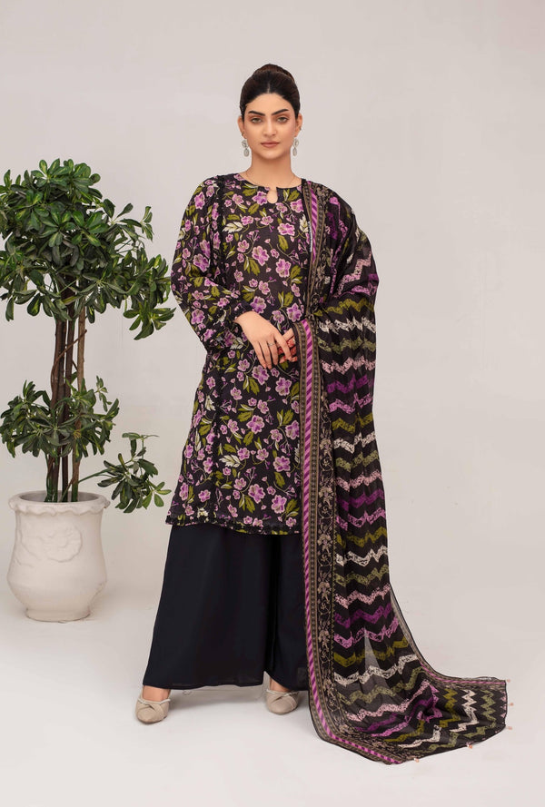 Unstiched Digital Printed Lawn 3pc Manar vol-C5-d-5