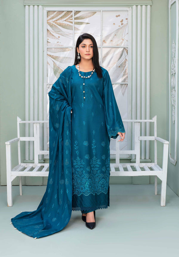 Binish Vol-A-05 – Elegant Doria Dyed Embroidered Suit –d5