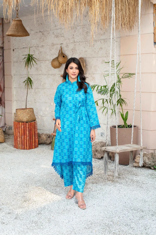 Unstitched Printed Lawn 3-Piece