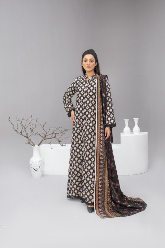 Unstitched Printed wool 3 Piece